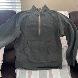 Lululemon long funnel neck half zip scuba